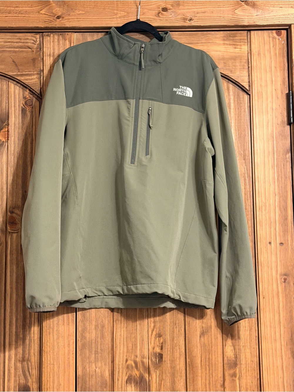 The North Face Two-Tone Olive Green Lightweight Pullover Jacket
